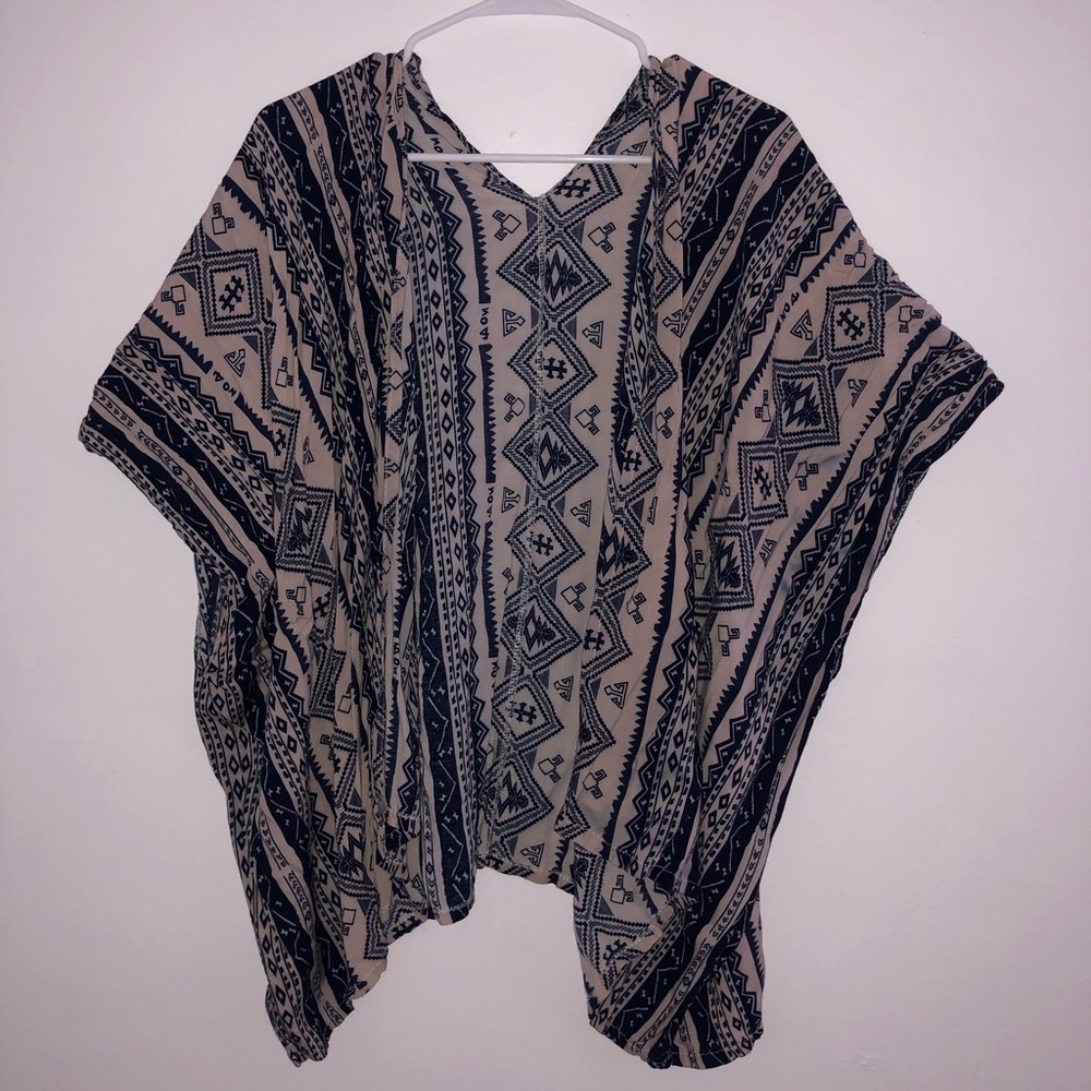 UGC Navy and pink kimono